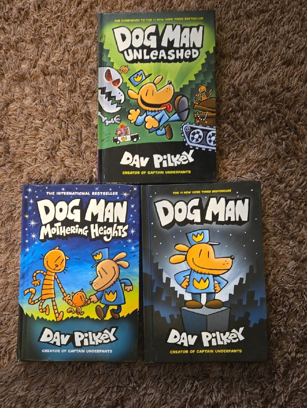 Dog Man, Dog Man Mothering Heights, Dog Man Unleashed